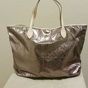 Soriel bronze metallic tote